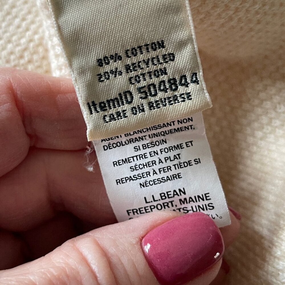 L.L. Bean Women's Cotton Sweater - Picture 4 of 4